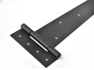 Tee Strap T-Hinge Large Black For Barn Doors or Large Gates 25 1/4" Length