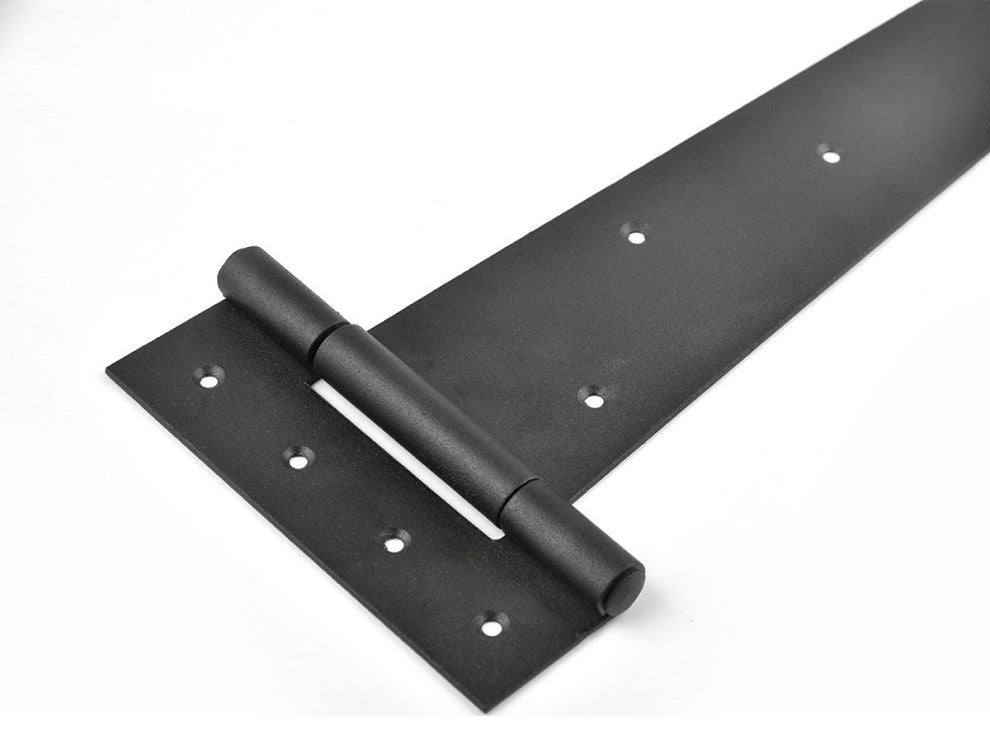 Tee Strap T-Hinge Large Black For Barn Doors or Large Gates 25 1/4" Length