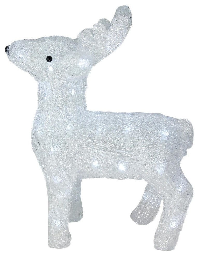 15" Lighted Commercial Grade Acrylic Baby Reindeer Christmas Display Decoration