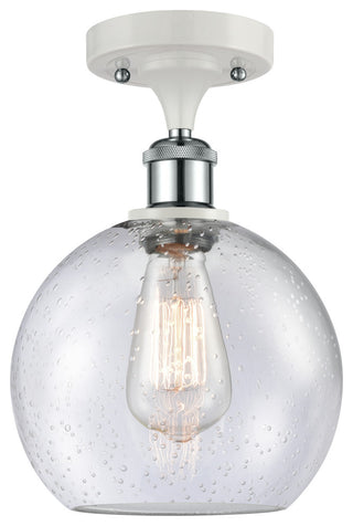 Innovations Lighting 516-1C-WPC-G124-8-LED 1 Light 8" Semi-Flush Mount