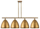 Ballston Dome Island Light, Brushed Brass, Brushed Brass