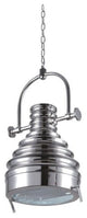 Elegant Lighting Industrial Pendant Lamp, Brushed Nickel