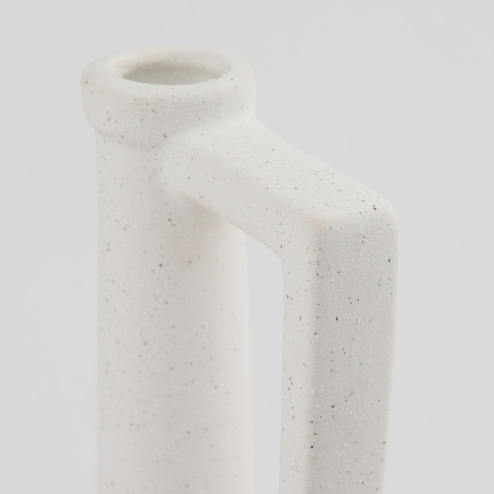 Burton Off-White Ceramic Jug Style Vase, 16"