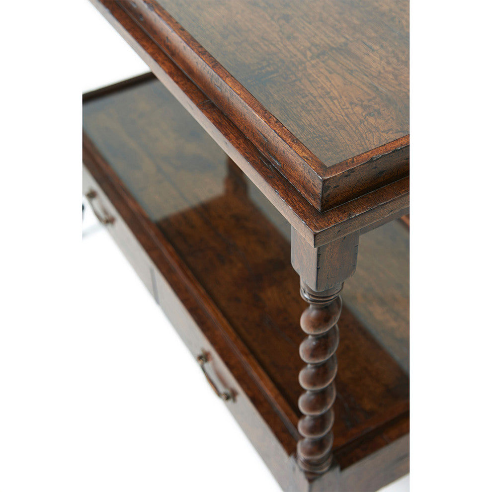 English Antiqued Serving Table