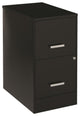 UrbanPro 2 Drawers Vertical Black Metal Filing Cabinet Pre-assembled