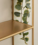 Monroe Metal Arch Shelf, Gold, 18"x31"