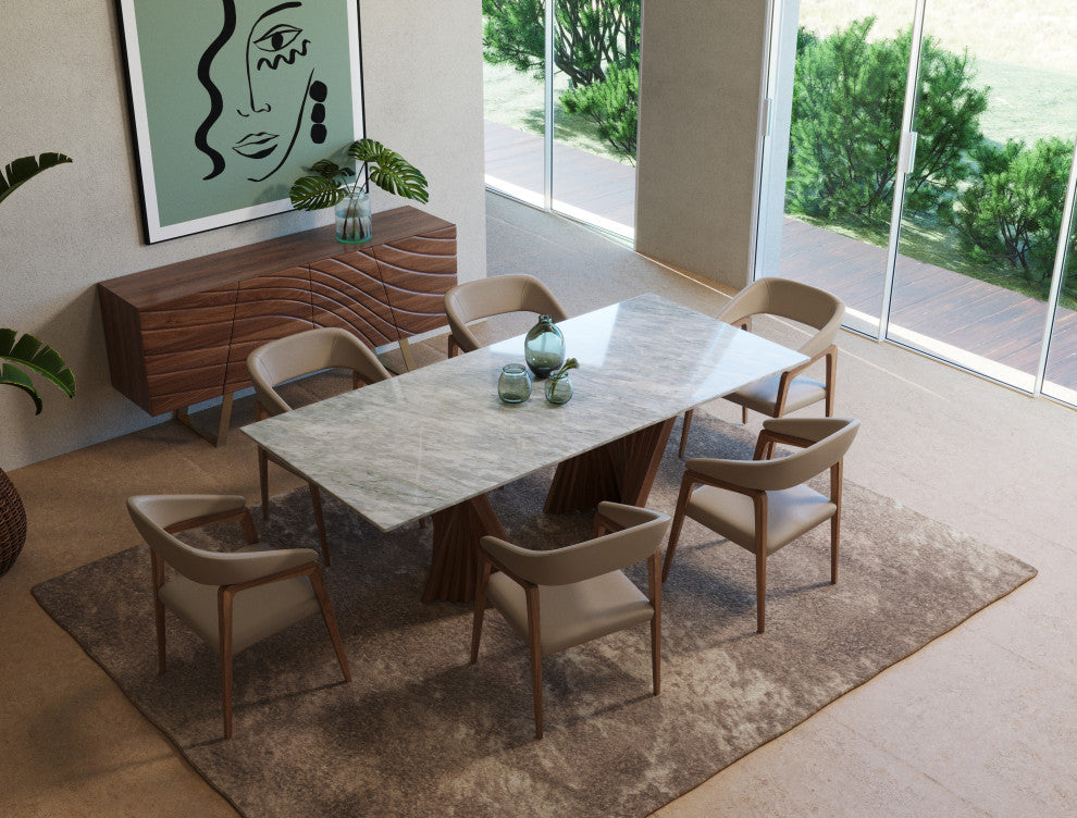 Modrest Finley Modern Walnut Buffet