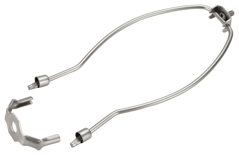 Aspen Creative 20008-2 11" Lamp Harp With Saddle, Satin Nickel