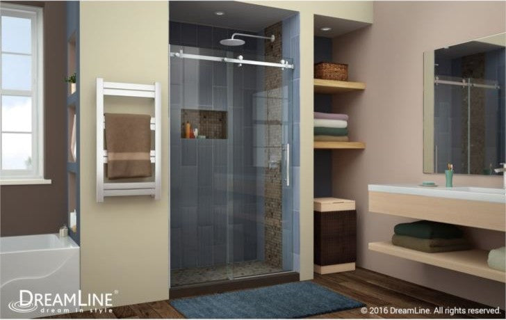 DreamLine Enigma Air Frameless Sliding Shower Door, SHDR-64607610-08