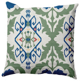 Bombay Medallion Decorative Throw Pillow, Dark Cobalt Blue, 18"x18"