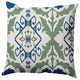 Bombay Medallion Decorative Throw Pillow, Dark Cobalt Blue, 18"x18"