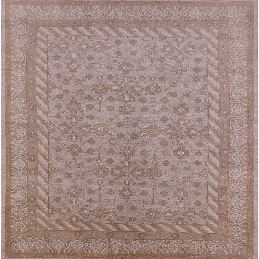 Ahgly Company Indoor Square Mid-Century Modern Area Rugs, 5' Square