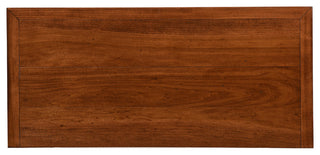 63" West Winds Credenza, Base: Persimmon Red, Top: Havana Gold