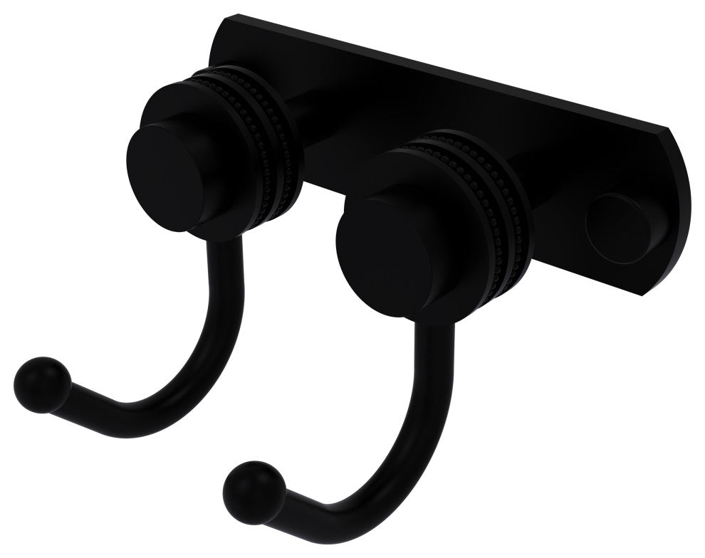 Mercury 2 Position Multi Hook with Dotted Accent, Matte Black