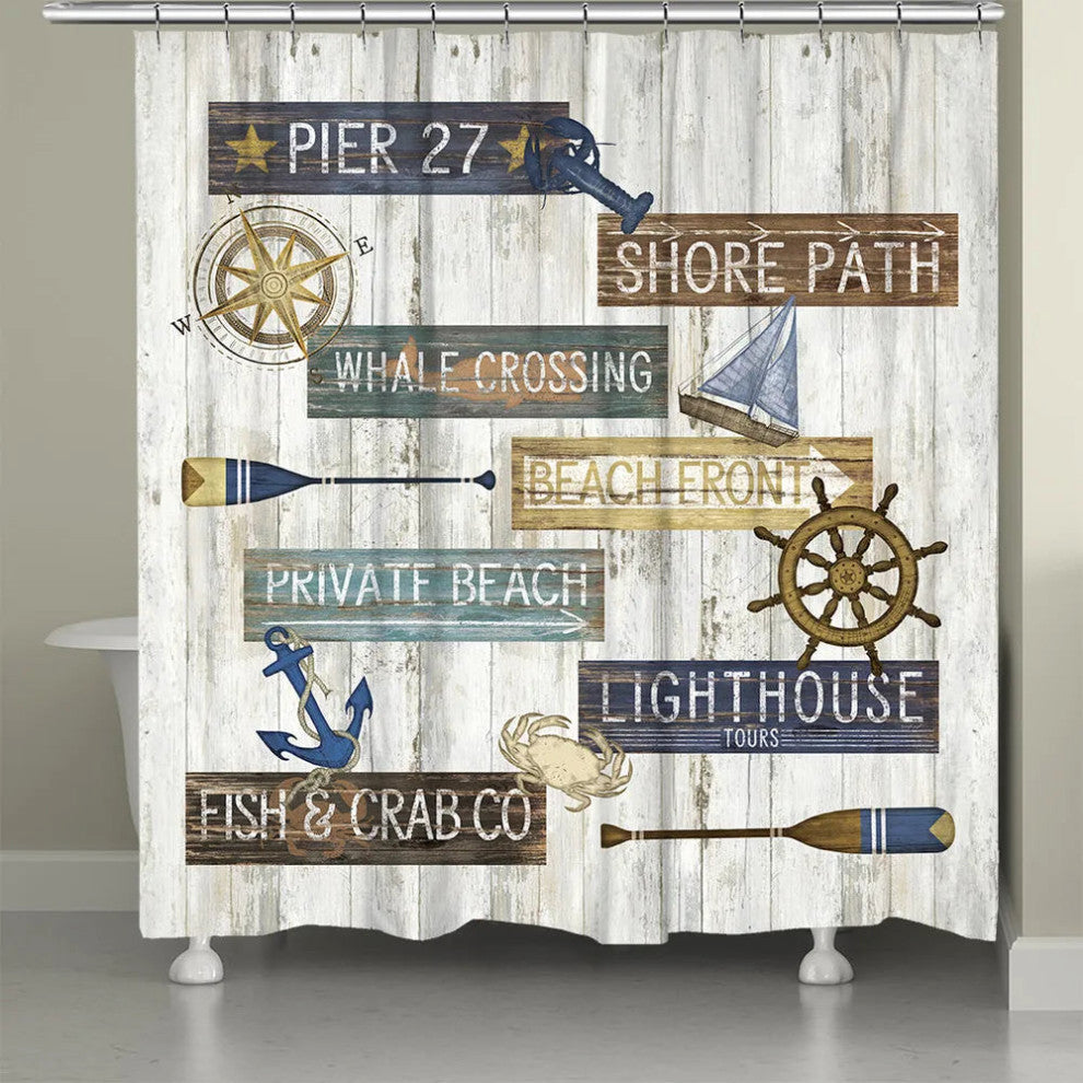 Laural Home Beach Front Shower Curtain