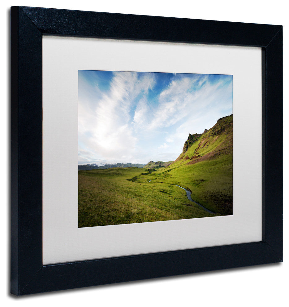 Philippe Sainte-Laudy 'Icelandic Green' Matted Framed Art