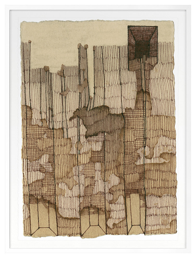 Coffee Drawing 4 Fine Art Print, White, 40"x30"