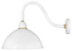Hinkley Foundry 1-Light Outdoor Wall Mount Lantern, Gloss White