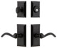 Ageless Iron Vale Plate Combo Pack Tine Lever, Black Iron