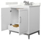 Marlena 30" Single Vanity, Quartz Top, 3-Hole, Nickel Trim