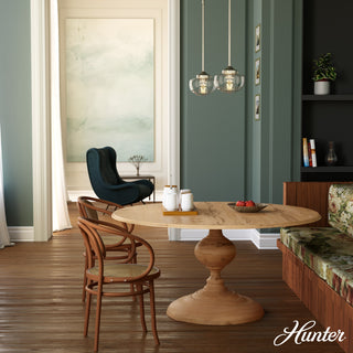 Saddle Creek Brushed Nickel, Clear Seeded Glass 1 Light Mini Pendant Light