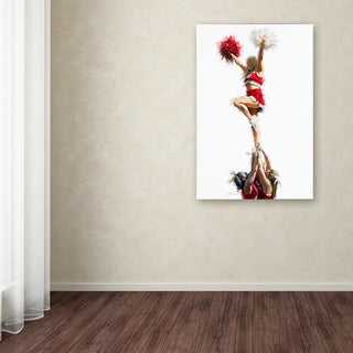 The Macneil Studio 'Cheerleaders' Canvas Art, 19"x12"