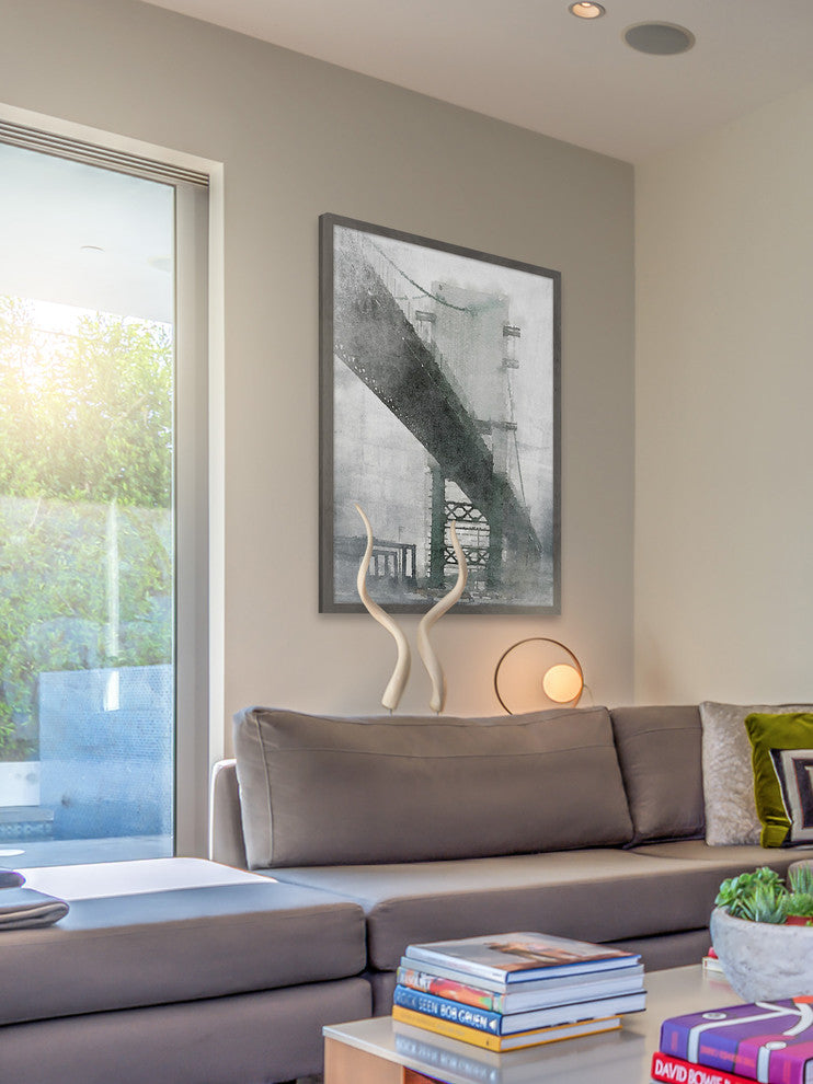 "Under the Bridge" Framed Painting Print, 24x36