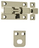 Genuine Solid Brass 2" Security Barrel Bolt, Bright Nickel