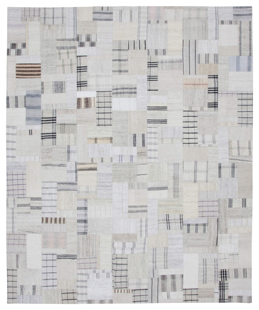 Rug N Carpet - Handmade Turkish 8' 4'' x 10' 0'' Vintage Patchwork Kilim Rug