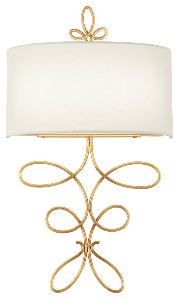 Gianella LED Wall Sconce, Ardent Gold Leaf