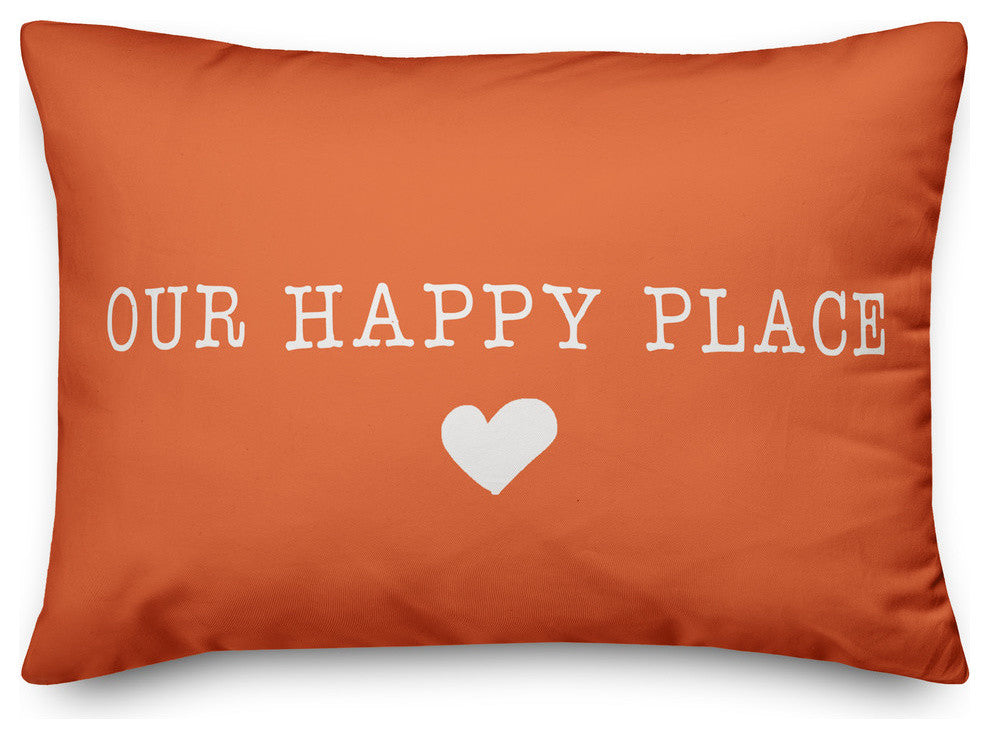 Our Happy Place Outdoor Lumbar Pillow