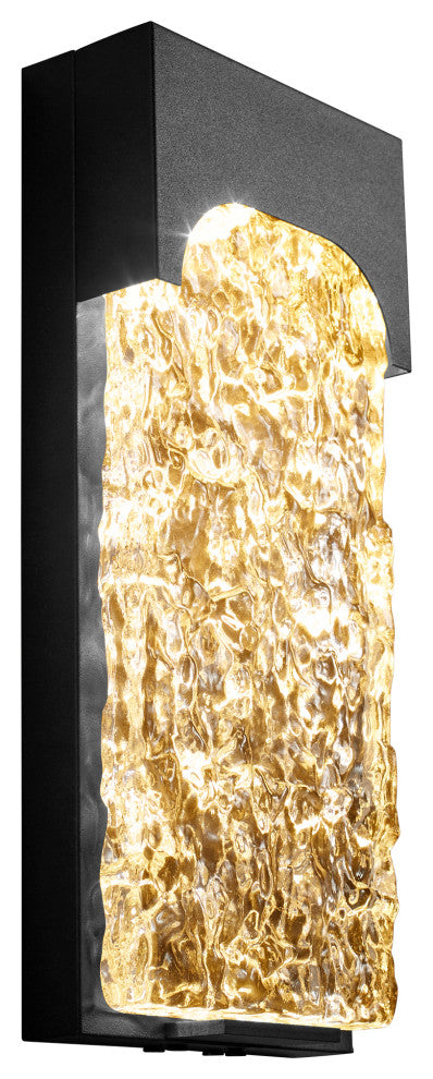 Oxygen Lighting 3-725-15 Nitro 1-Light Exterior Wall Sconce, Black