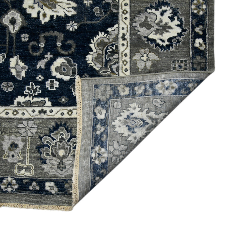 Nuit Arabe Lodi Area Rug, Blue, 9' x 12', Bordered