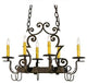 26" Long Elara 3 Light Pot Rack