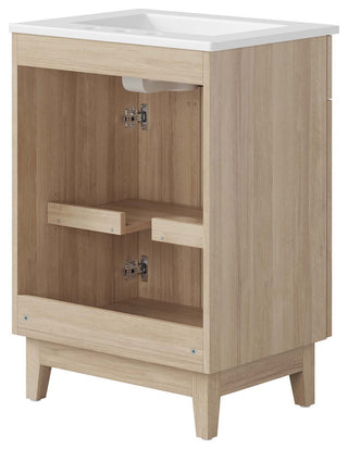 Miles 24" Bathroom Vanity - White Oak
