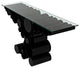 NOIR Furniture - Paradox Console, Black Metal with Glass Top - GCON371MTB