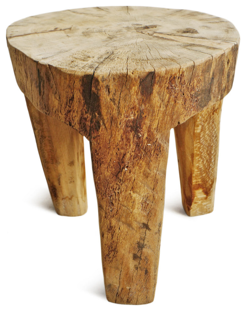 Rustic Naga Three Leg Wood Table 8