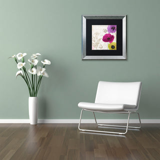 Color Bakery 'Love Notes I' Matted Framed Art, Silver Frame, Black Mat, 11x11