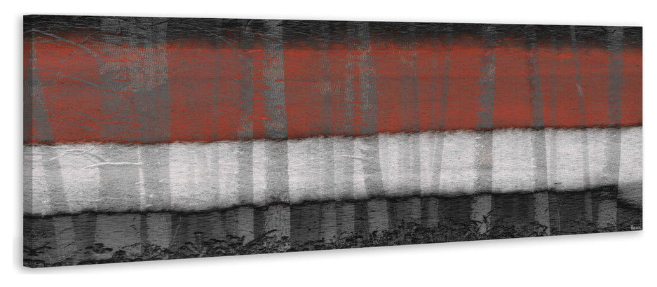 "Broad Spectrum" Painting Print on Wrapped Canvas, 30"x10"