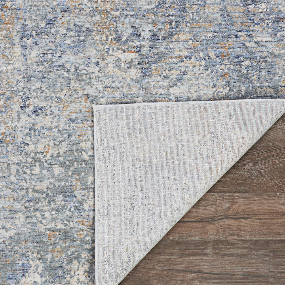 Couristan Couture Bordado Light Grey-Multicolor Area Rug, 2'7" X 12' Runner