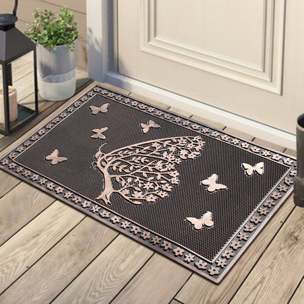 A1HC Shedding Tree Rubber 18"x30" Non-Slip Door Mat