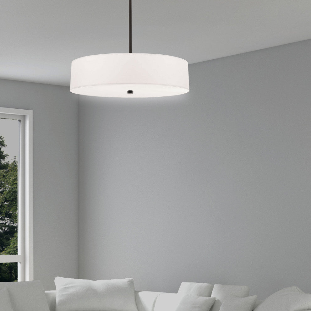 4-Light Incandescent Pendant, White