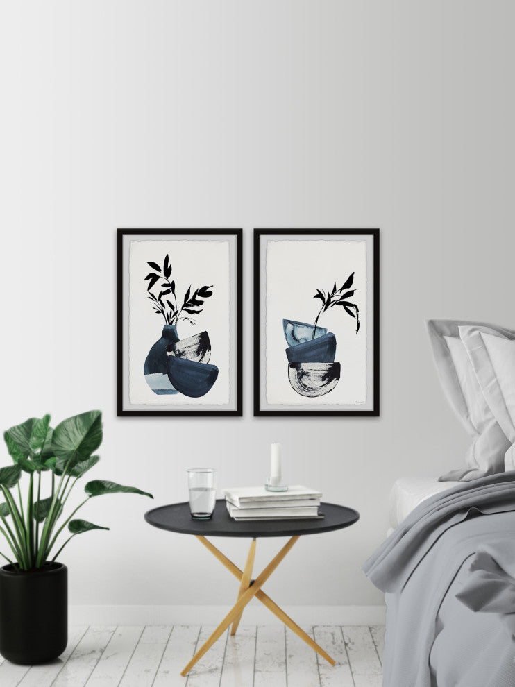Bamboo Arrangement Diptych, 2-Piece Set, 8x12 Panels