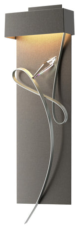 Rhapsody LED Sconce, Dark Smoke With Vintage Platinum Accent