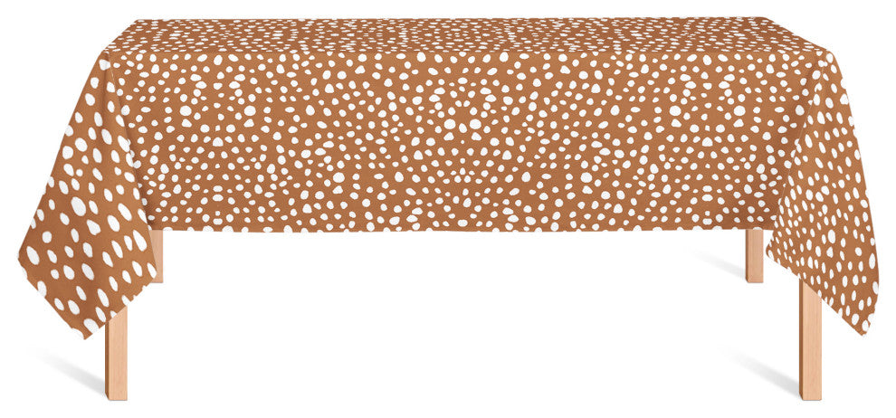 Terracotta Spots 58x58 Tablecloth