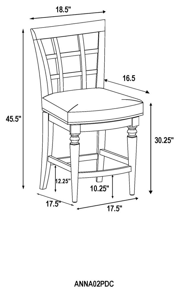 Napa Bar Stool With Back, Mahogany, 1, Bar Height