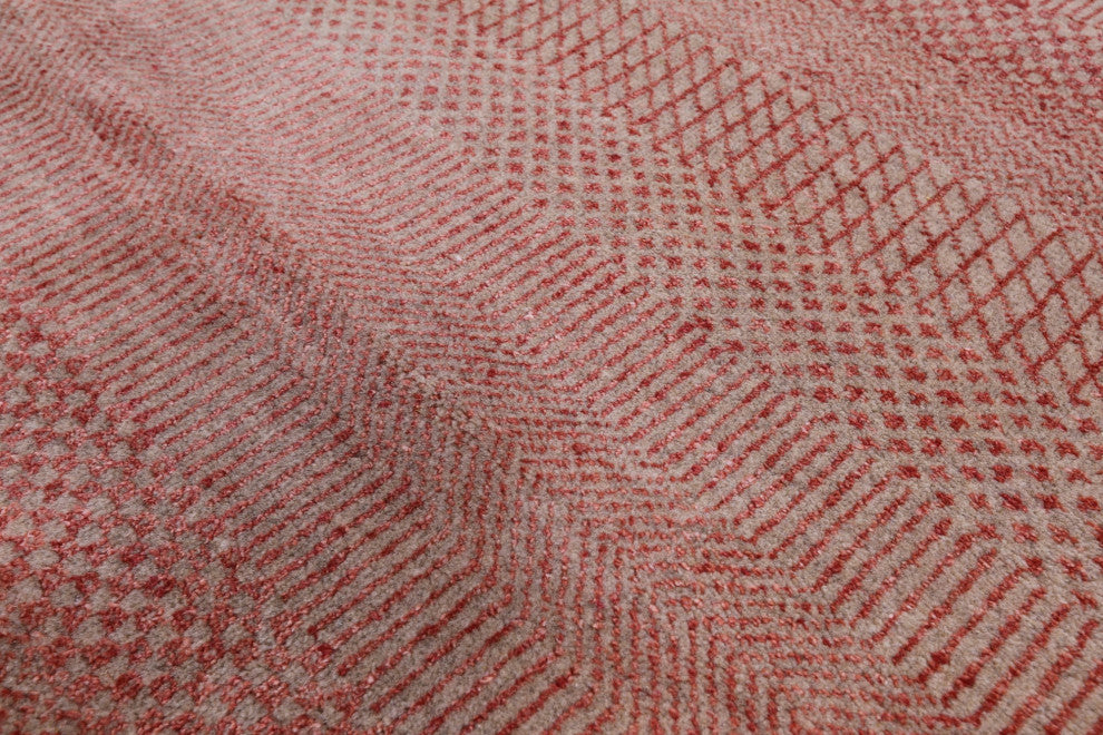 Savannah Grass Handmade Wool and Silk Rug 8' 0" X 9' 11" Q11439