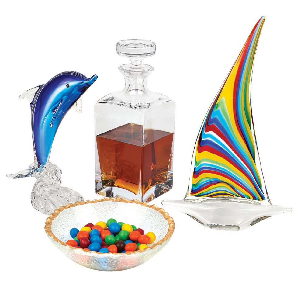Badash K2234 European Mouth Blown Scotch Whiskey Lead Crystal Decanter