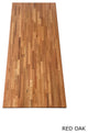 26" Deep Edge Grain Butcher Block Countertop 1.5" Thick, Red Oak, 26" X 84"
