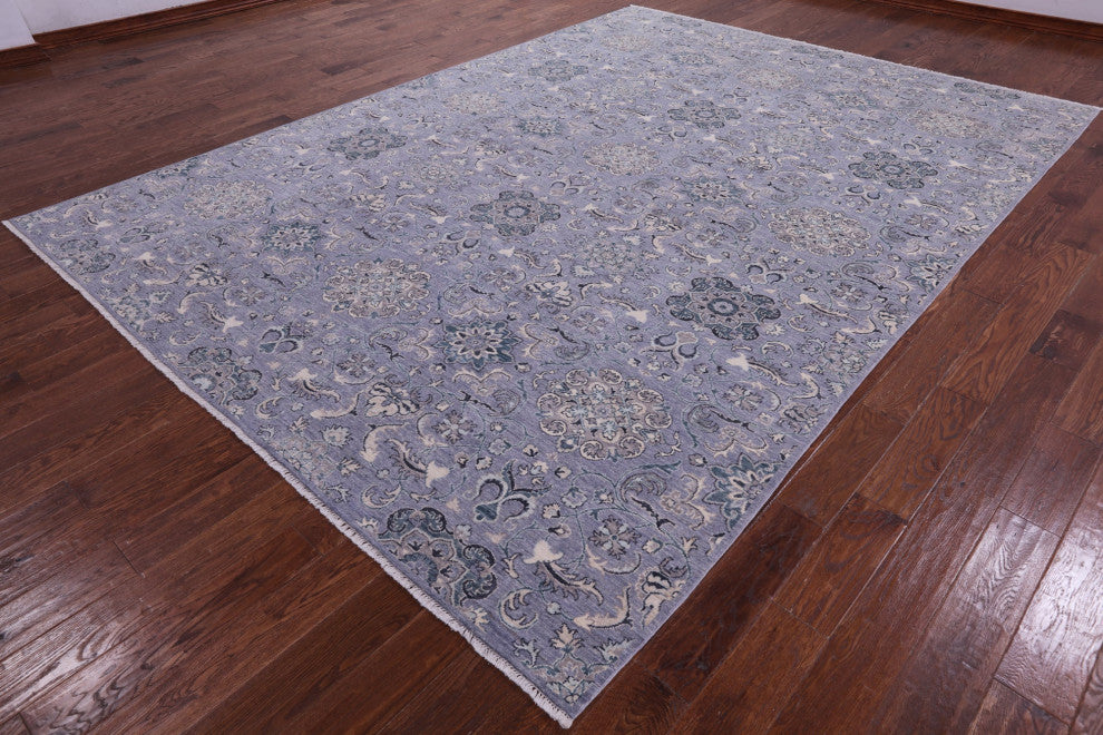 8' 8" X 11' 9" Persian Tabriz Hand Knotted Wool Rug - Q13750